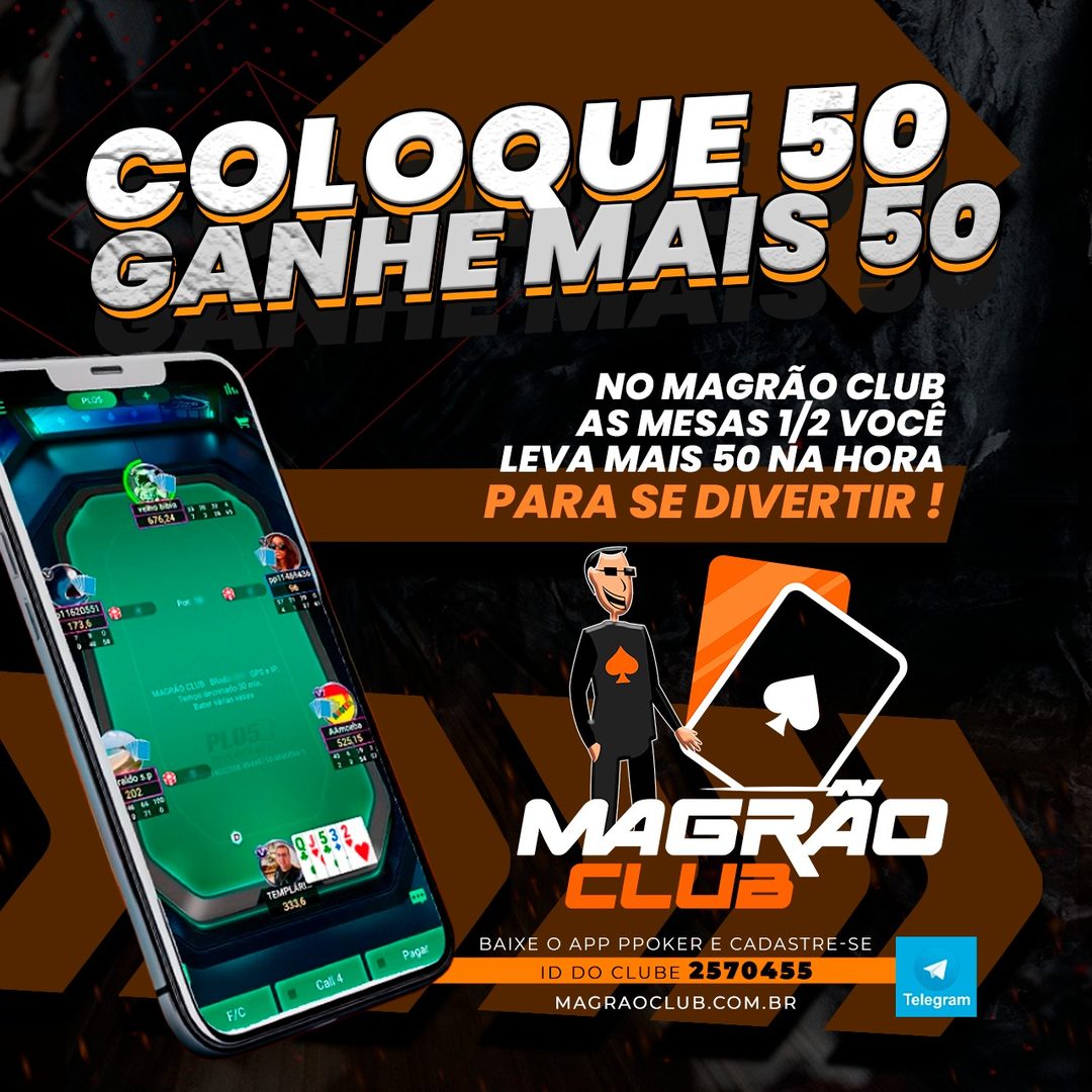 Coloque 50 e ganhe mais 50 nas mesas 1/2